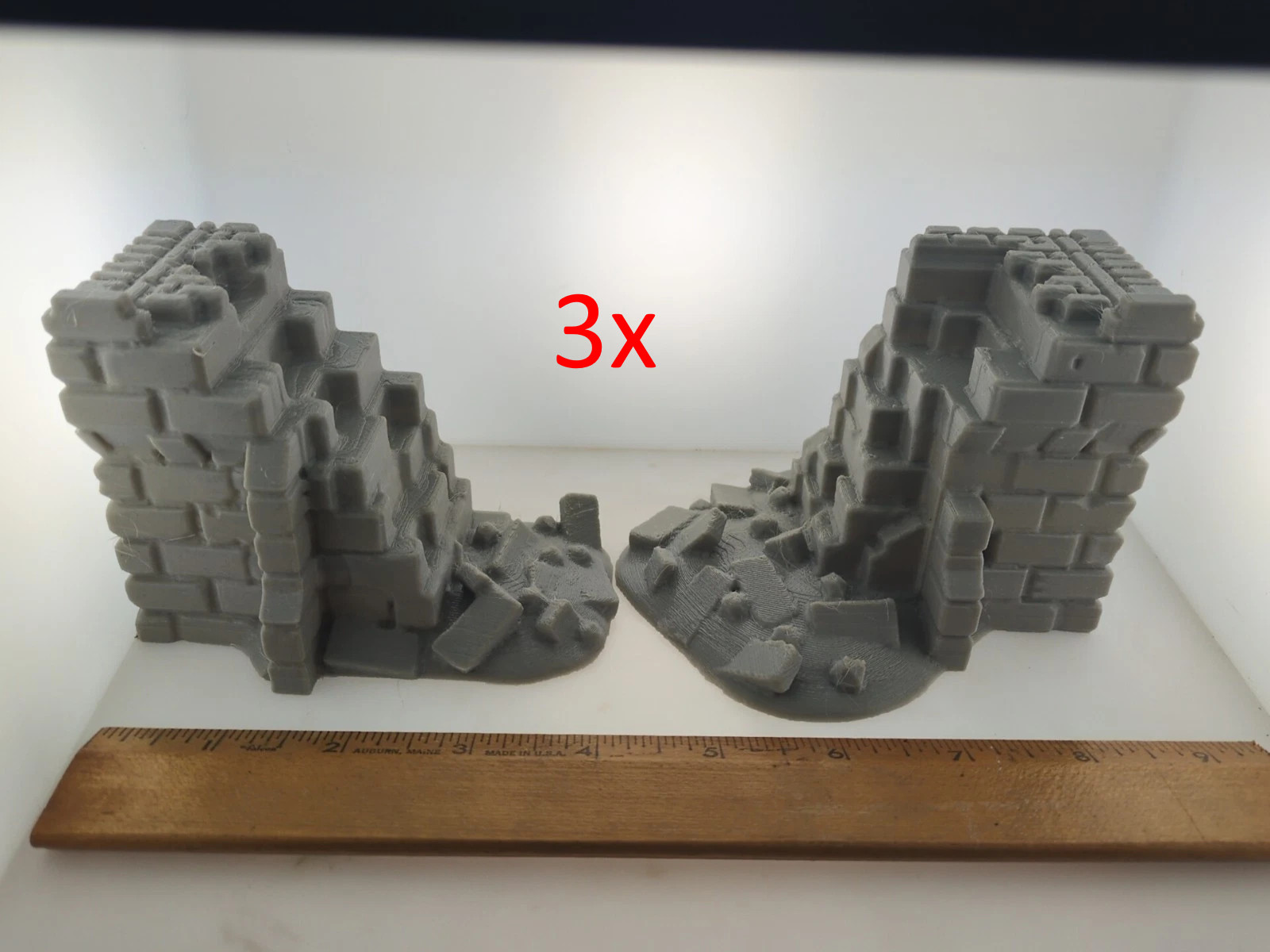 3 set Ruined walls 28mm terrain FAST SHIP|Alternate Wargaming Miniature