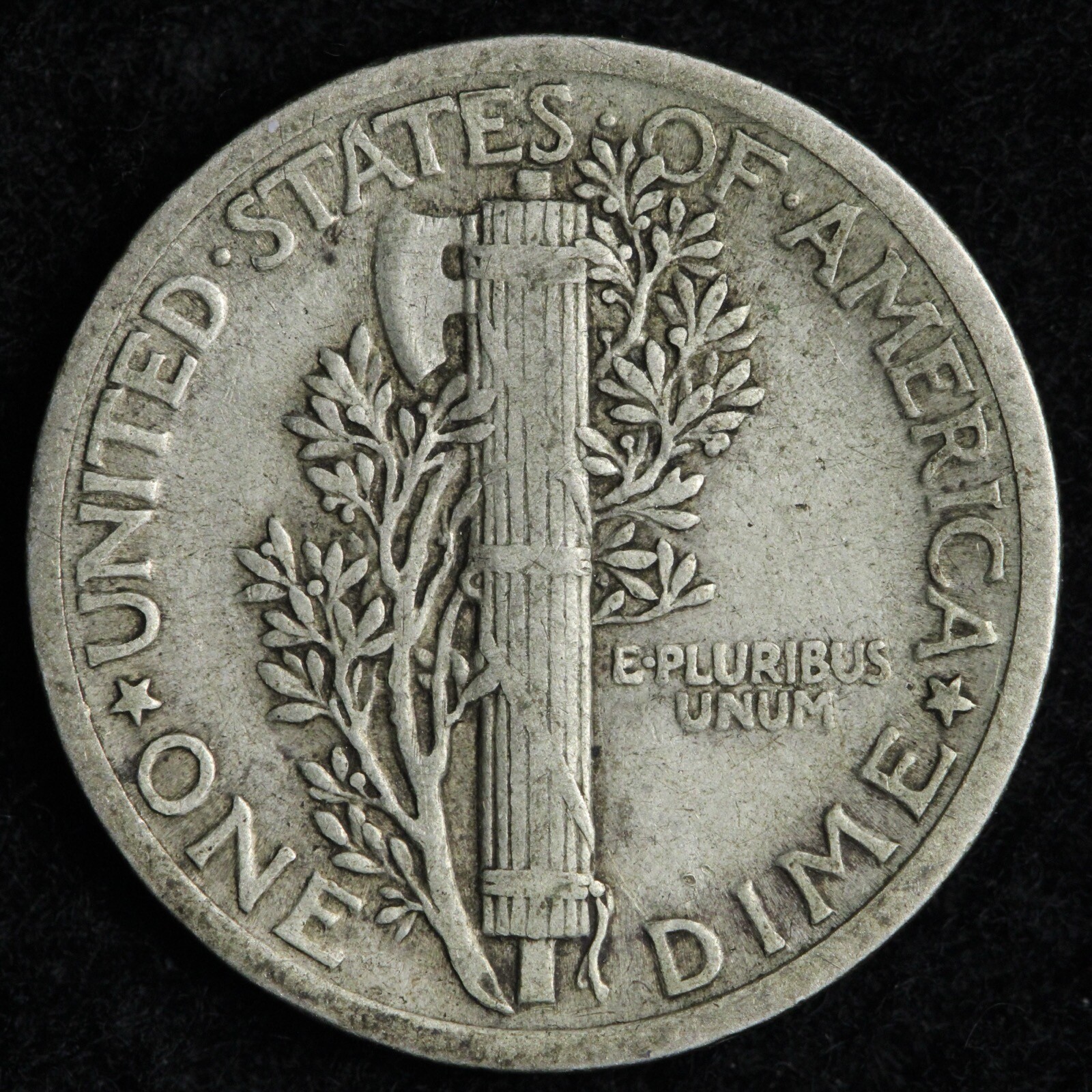 1923 Mercury Silver Dime XF E124 RZE