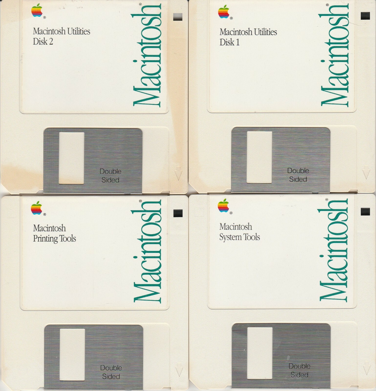 Macintosh Tools & Utilities Ver. 6.0.5 ~ 1990 Software 4 disk set (2) ~ 3.5"