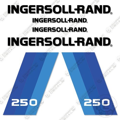 Fits Ingersoll Rand 250 Decal Kit Air Compressor - 7 YEAR OUTDOOR 3M Vinyl!