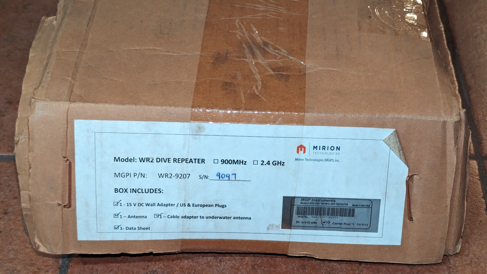 Mirion Technologies MGP Dive Repeater WRM 2900 NEW