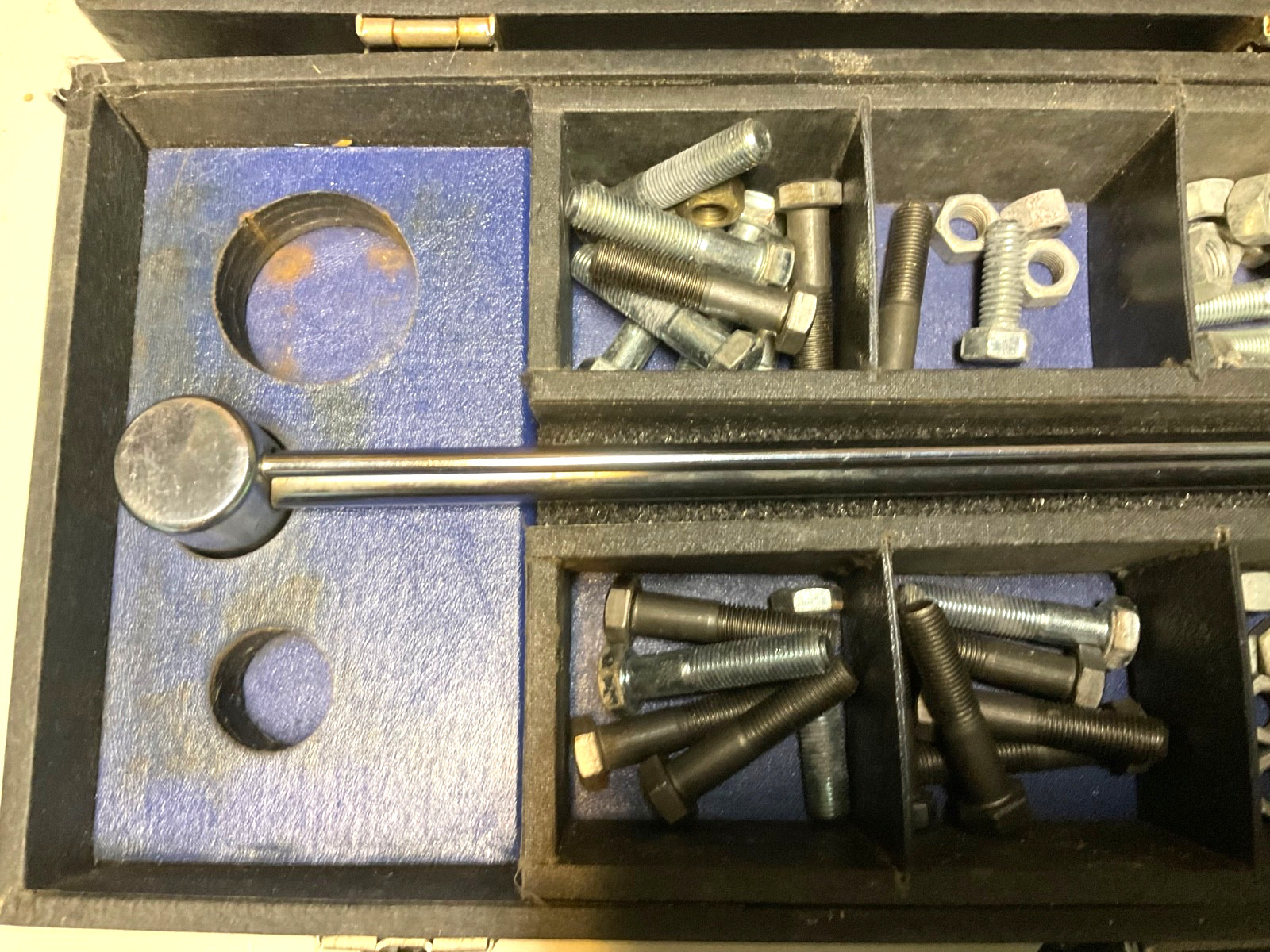 Vintage Bowman Torque Wrench in Case with Paperwork. Untested.