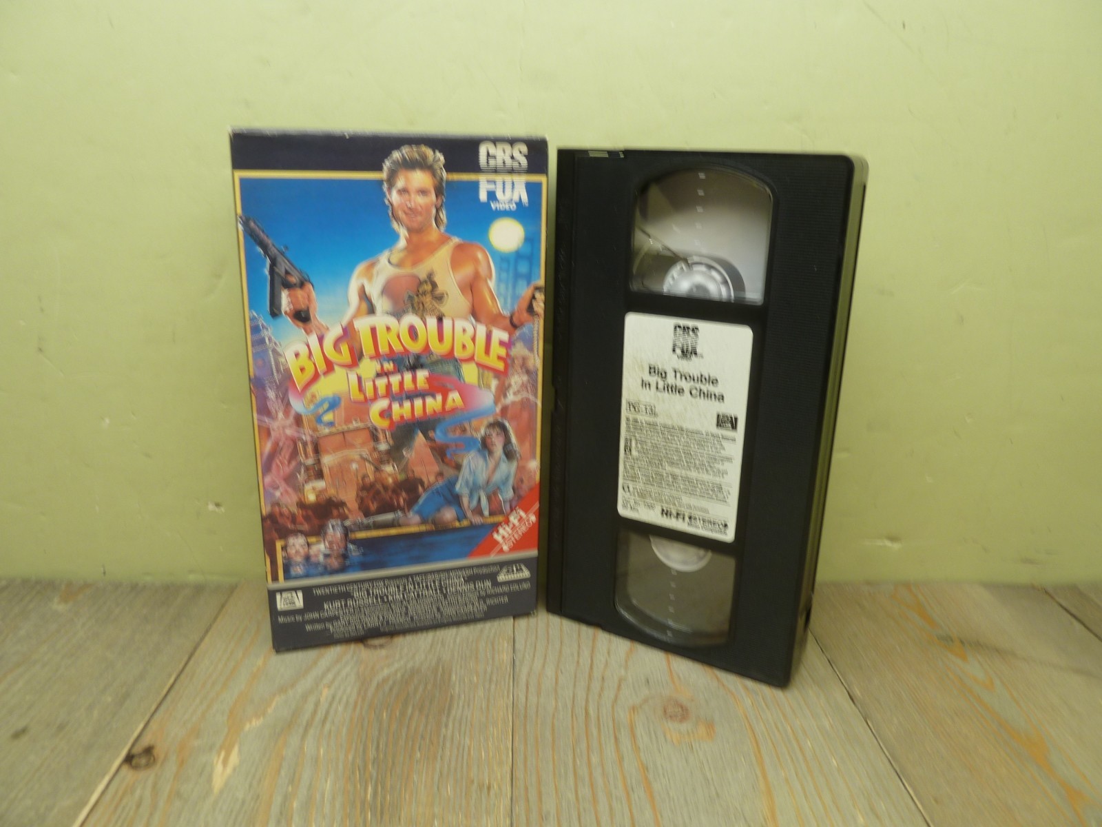 Big Trouble in Little China 1986 VHS 1987 Russell Cattrall Prowned CBS FOX