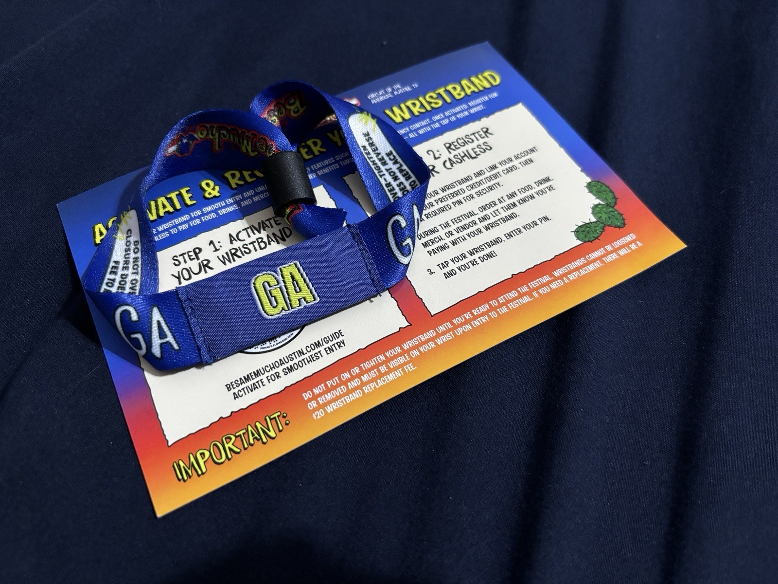 Bésame Mucho GA Wristband