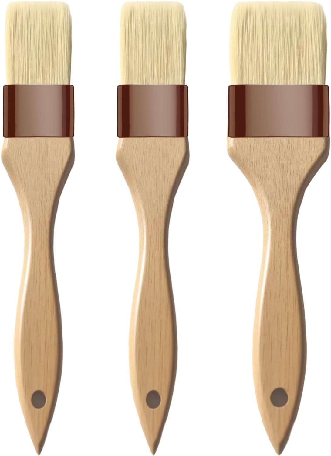 Basting Brush-Pastry Brush, Oil Brush for Cooking, Boar Bristles BBQ