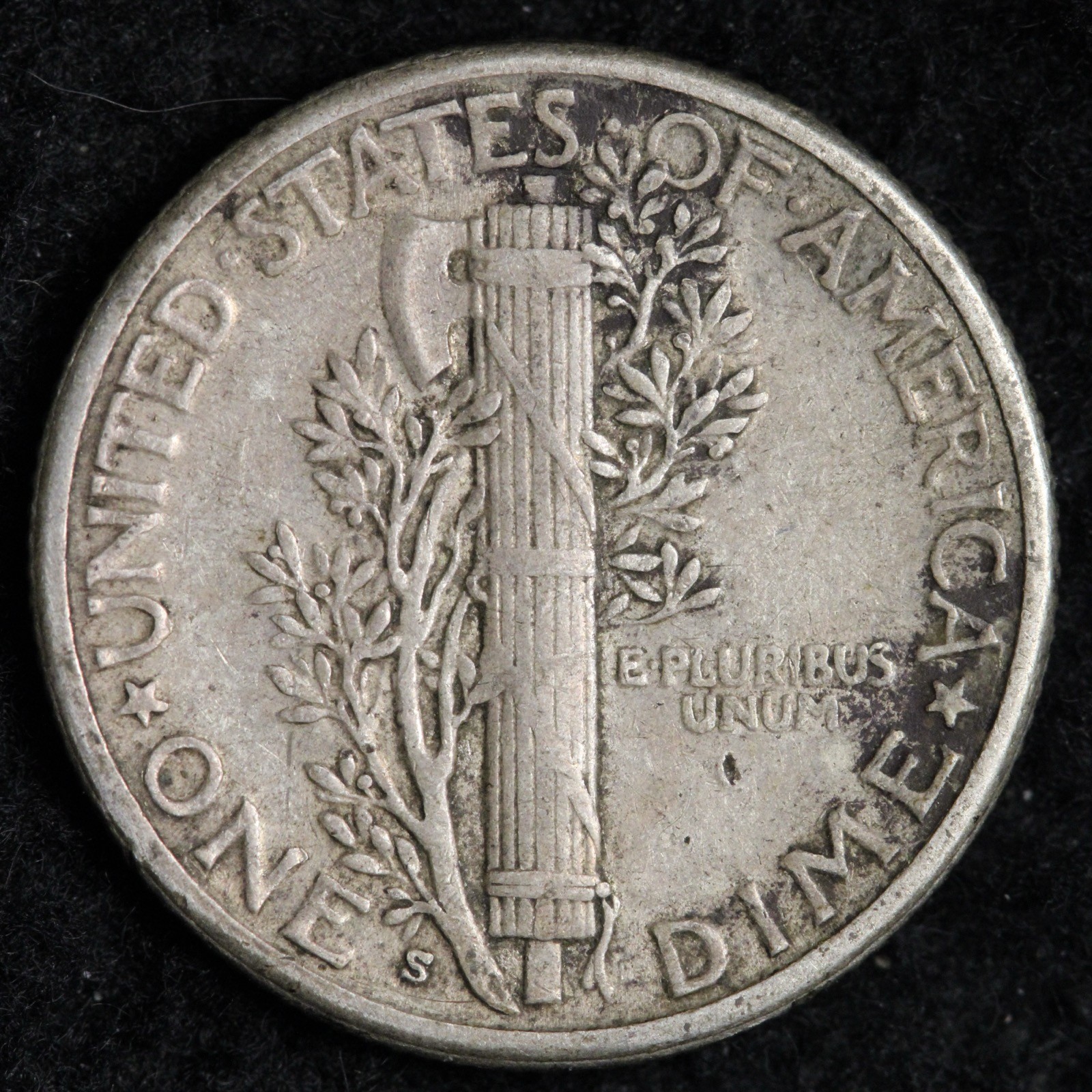 1928-S Mercury Silver Dime XF+ E263 GZCM