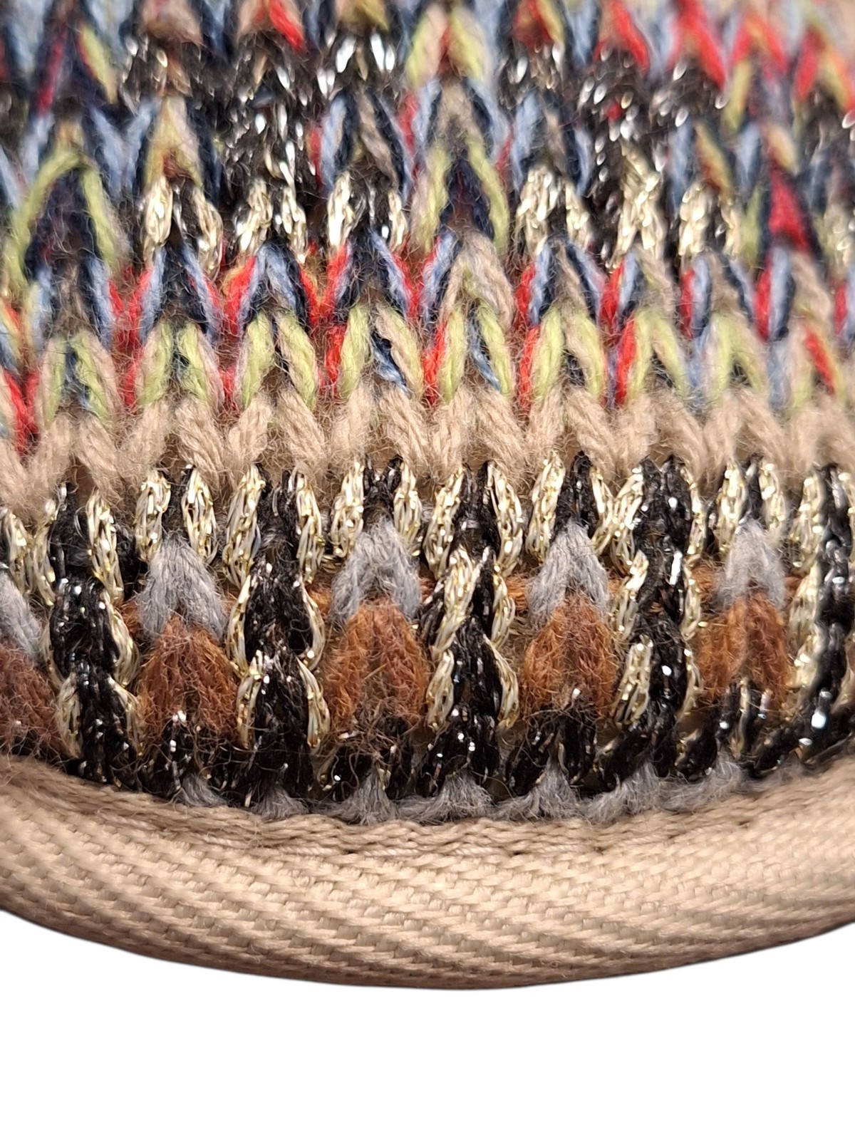 St John's Bay Booties Fur Lined Multicolored Woven Rubber Bottom MED NEW