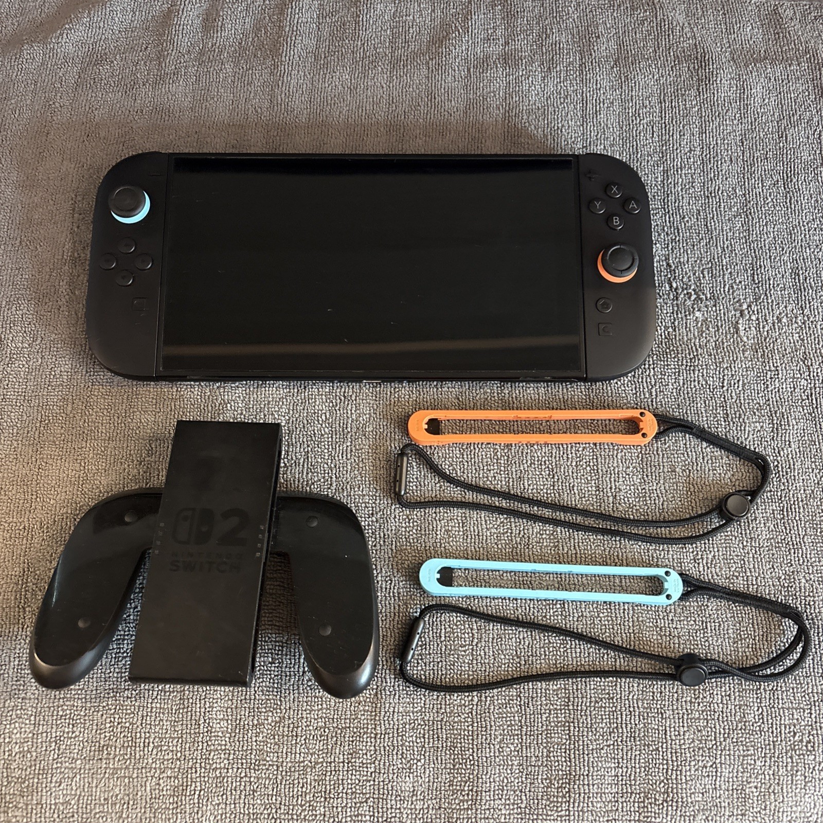 Nintendo Switch 2 Gaming System Black - Console, Joycon Straps, Comfort Grip!