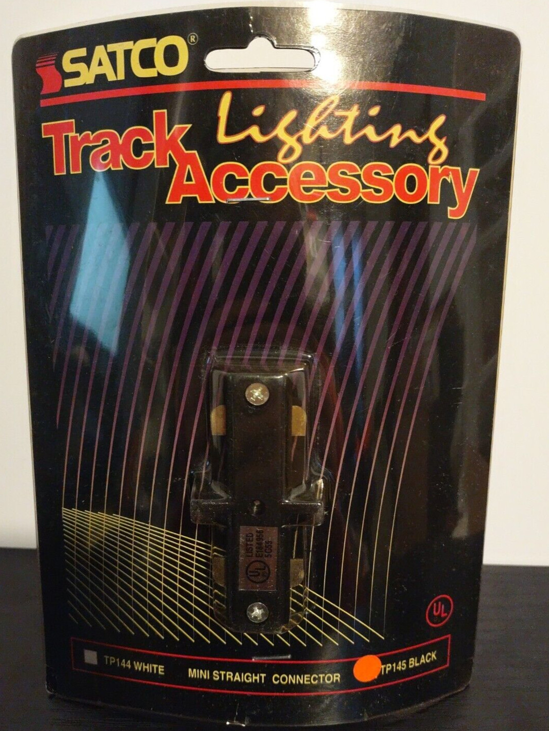 Nuvo Lighting TP145 Connector SATCO Black Mini Straight Track Lights New Package
