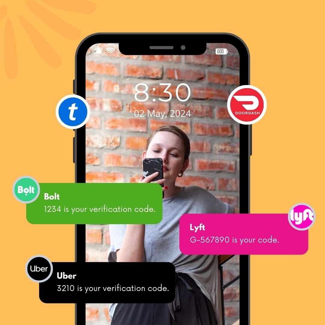 Global Real Phone Numbers for Uber/Lyft/Doordash Verification Codes, OTP, No SIM