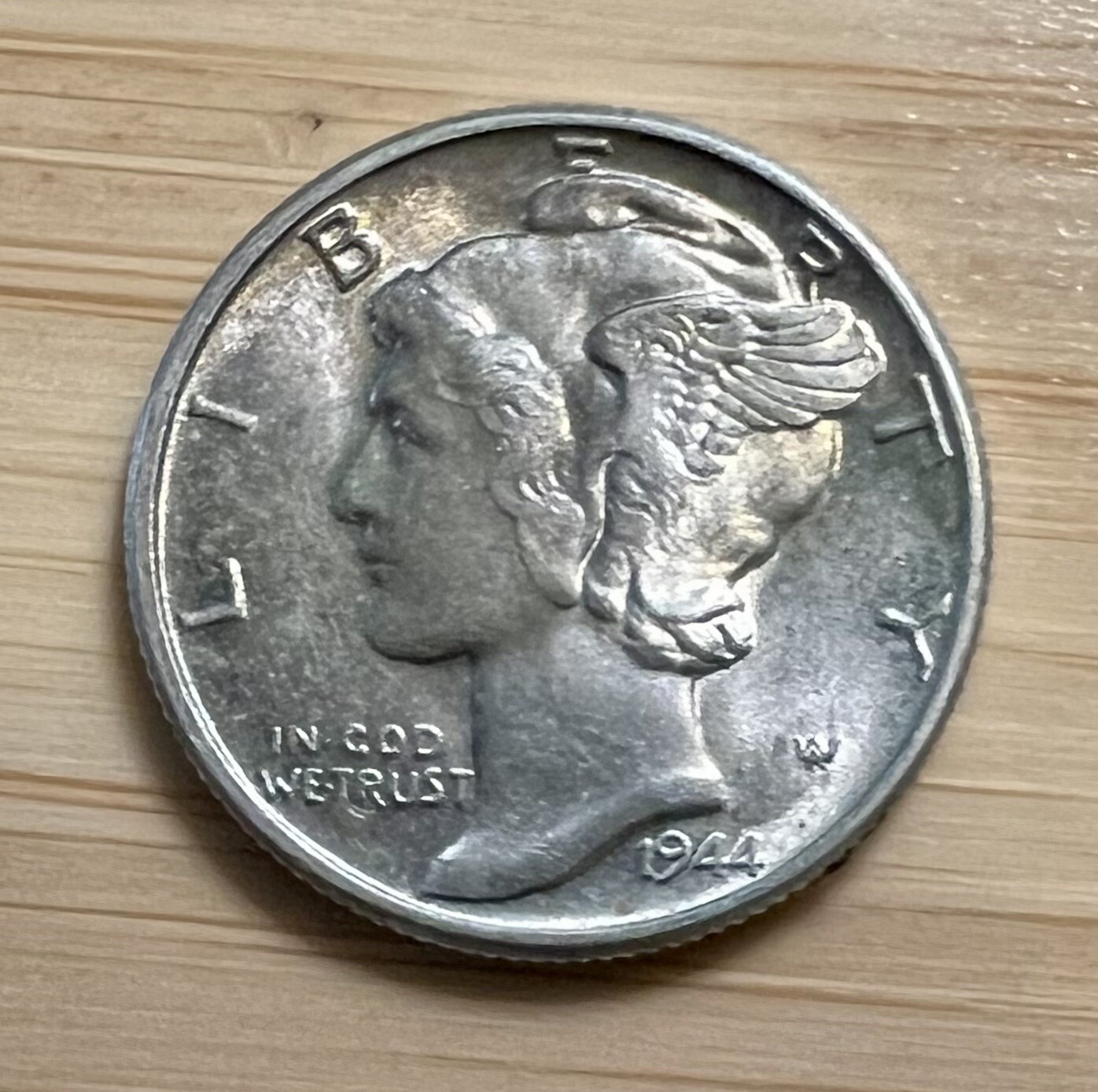 1944-P Mercury Dime 10C Silver - About Uncirculated (AU) – FREE SHIPPING