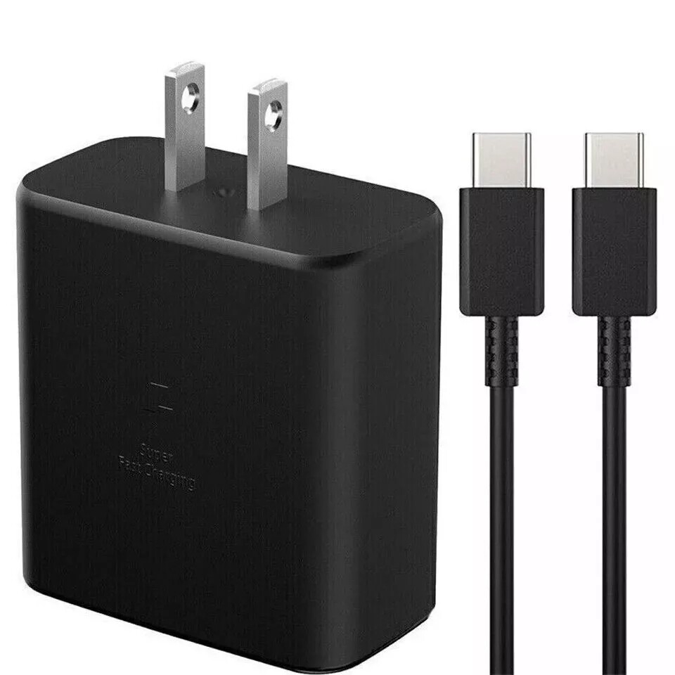45W Fast Charging Type C Wall Charger 6FT Type-C Charging Cable Cord for Samsung