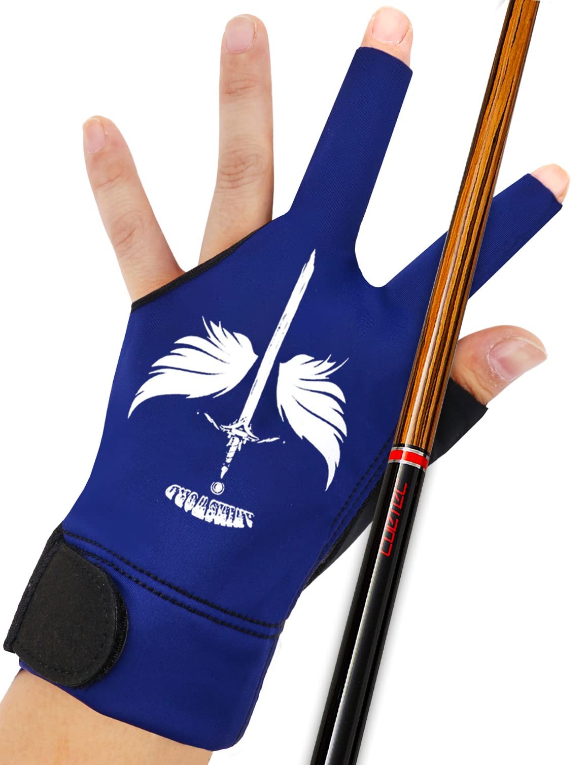 Breathable and Comfortable Billiard Pool Gloves Fits on Left Hand or Right Ha...