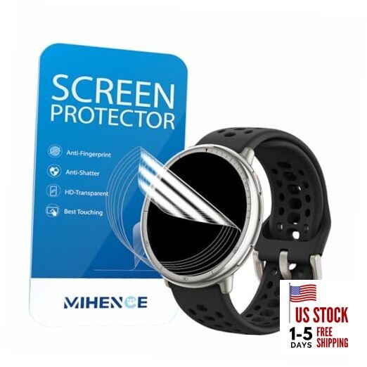 Screen Protector Compatible for Amazfit Active 2 Round Smartwatch, TPU HD