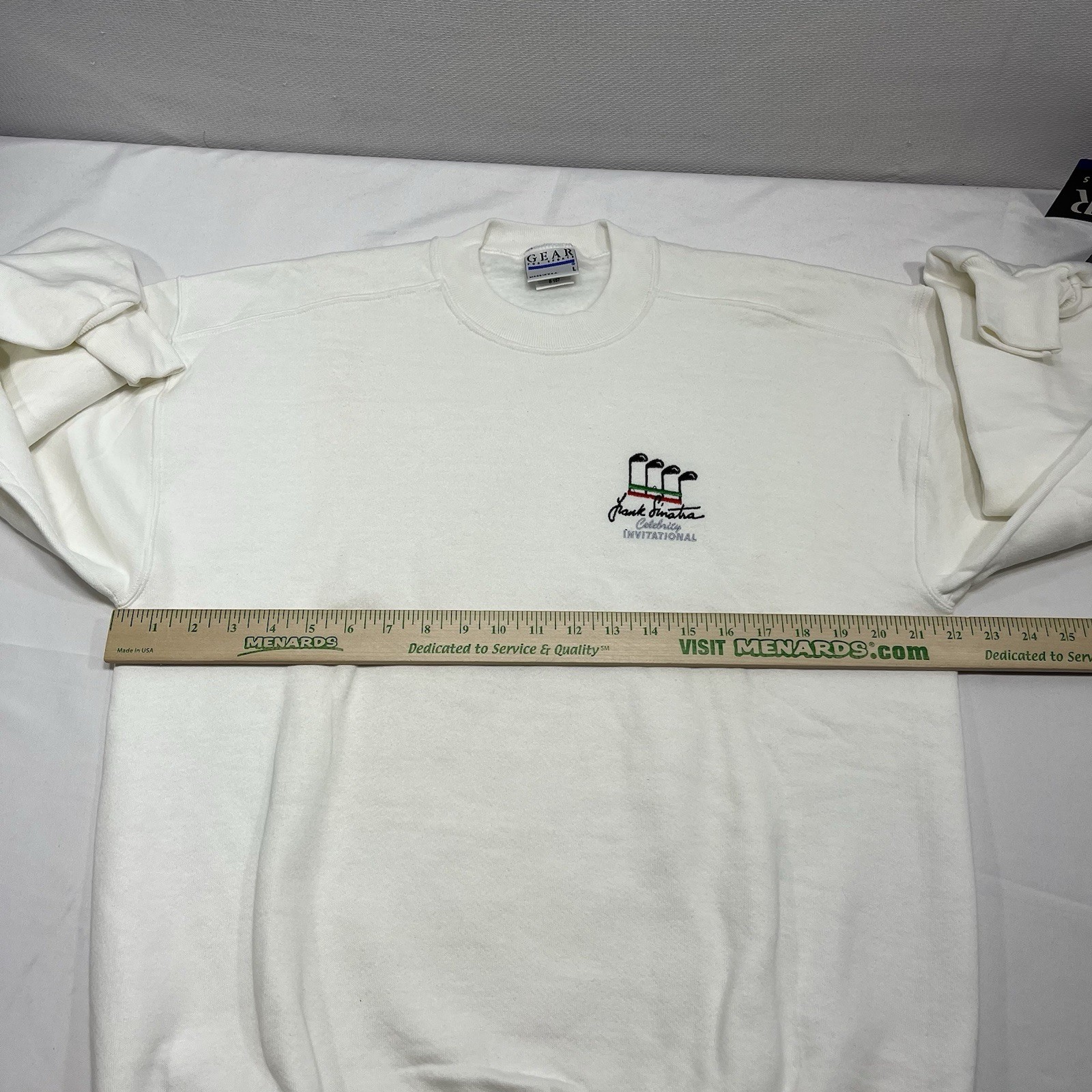 NWT Vintage Frank Sinatra Celebrity Invitational Golf Pullover Sweatshirt Large