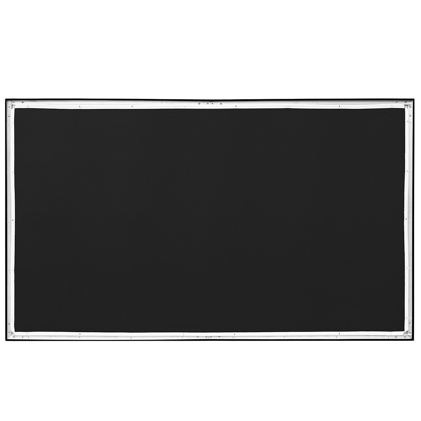 130" 16:9 HD Projector Screen, PVC, 160° Viewing Angle, Wall Mount