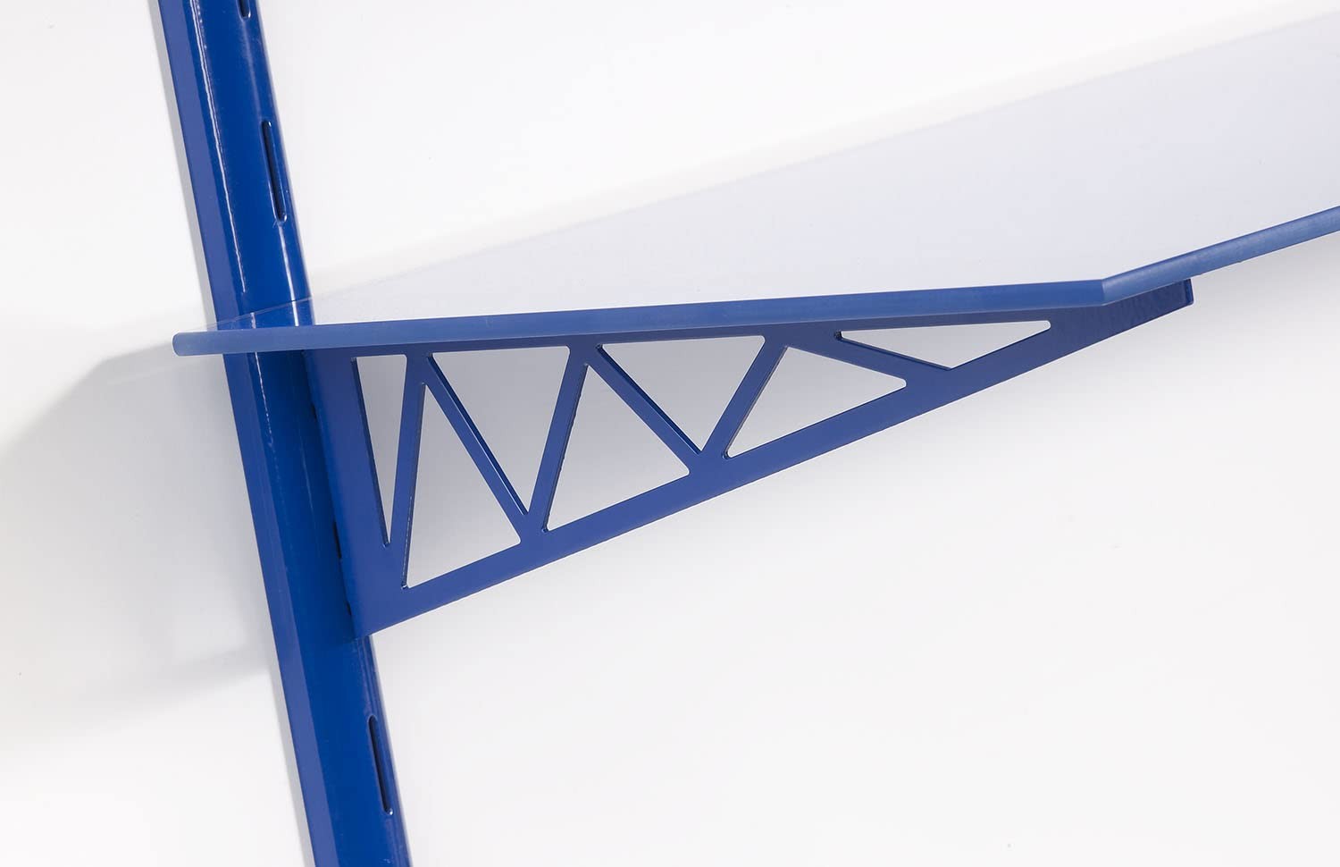 Puzzle Glass Wall Shelf Kit, 7" x 36", Bridge Blue