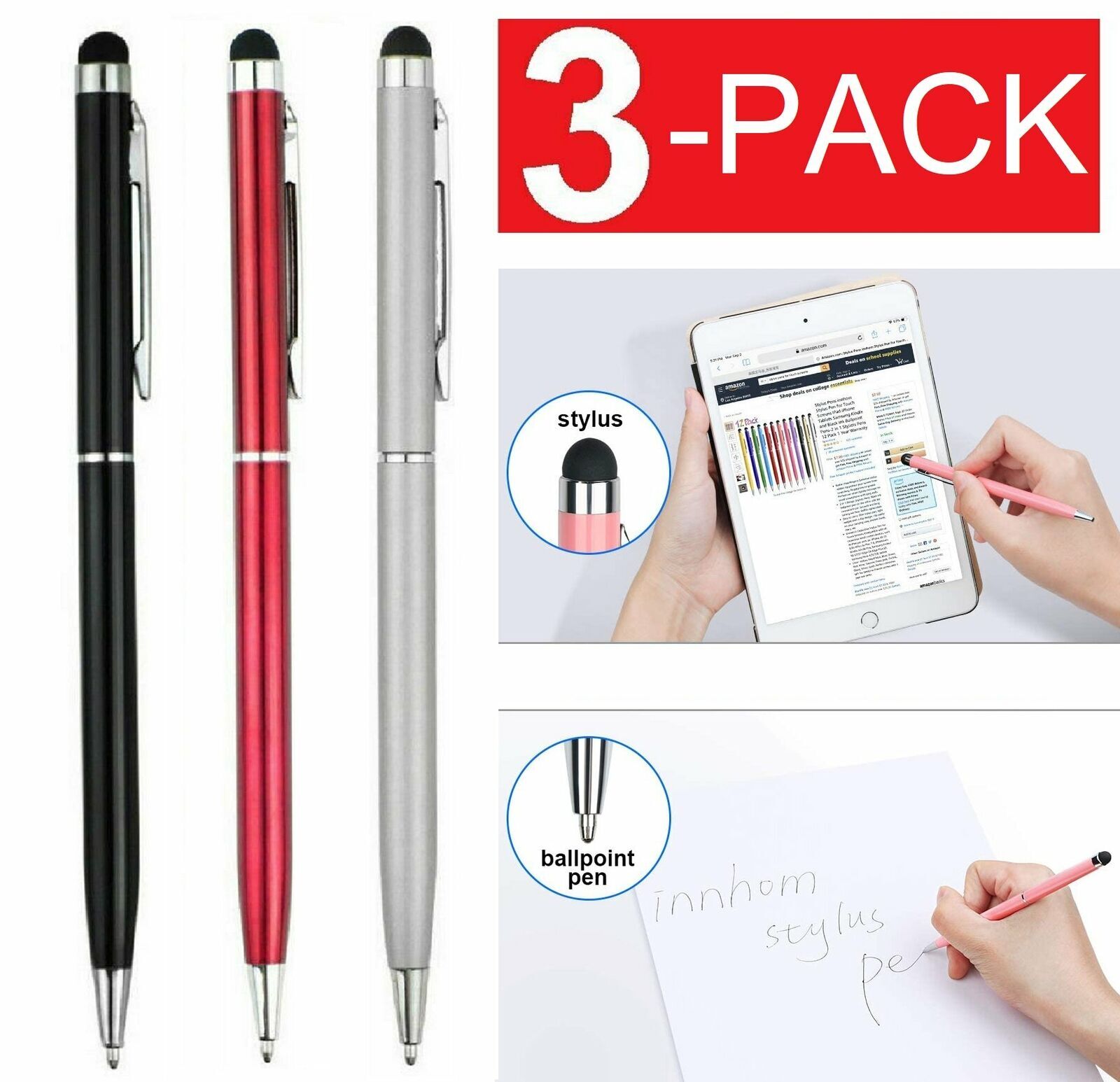 Ink Pen Touch Screen Pen Stylus Universal For iPhone iPad Samsung Tablet Phone