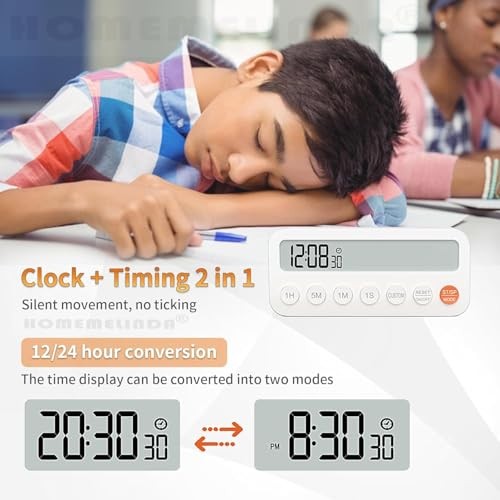 Visual Kitchen Timer Stopwatch with Progress Bar, Fast-Set Hour Minute Seconds