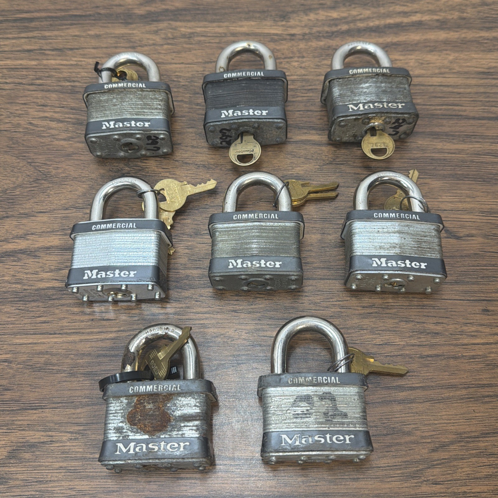 Master Lock LOT Commercial Padlocks Keyed With Keys Heavy Duty Bike Storage