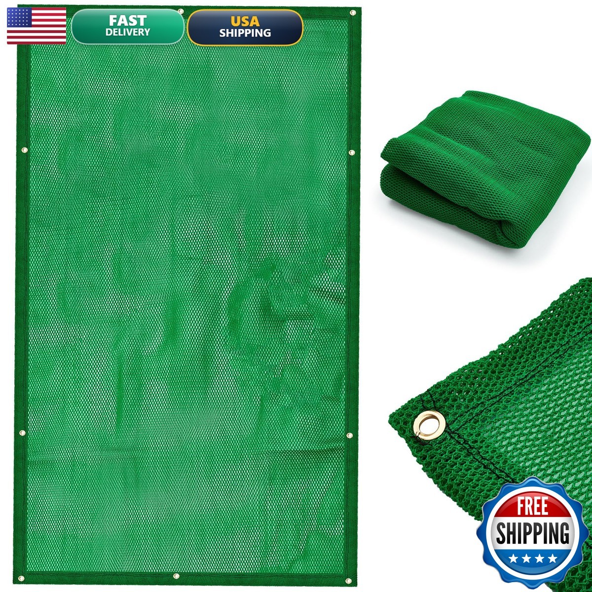 Jenaai Archery Backstop - Heavy Duty Archery Net (green, 6 x 10 Ft)