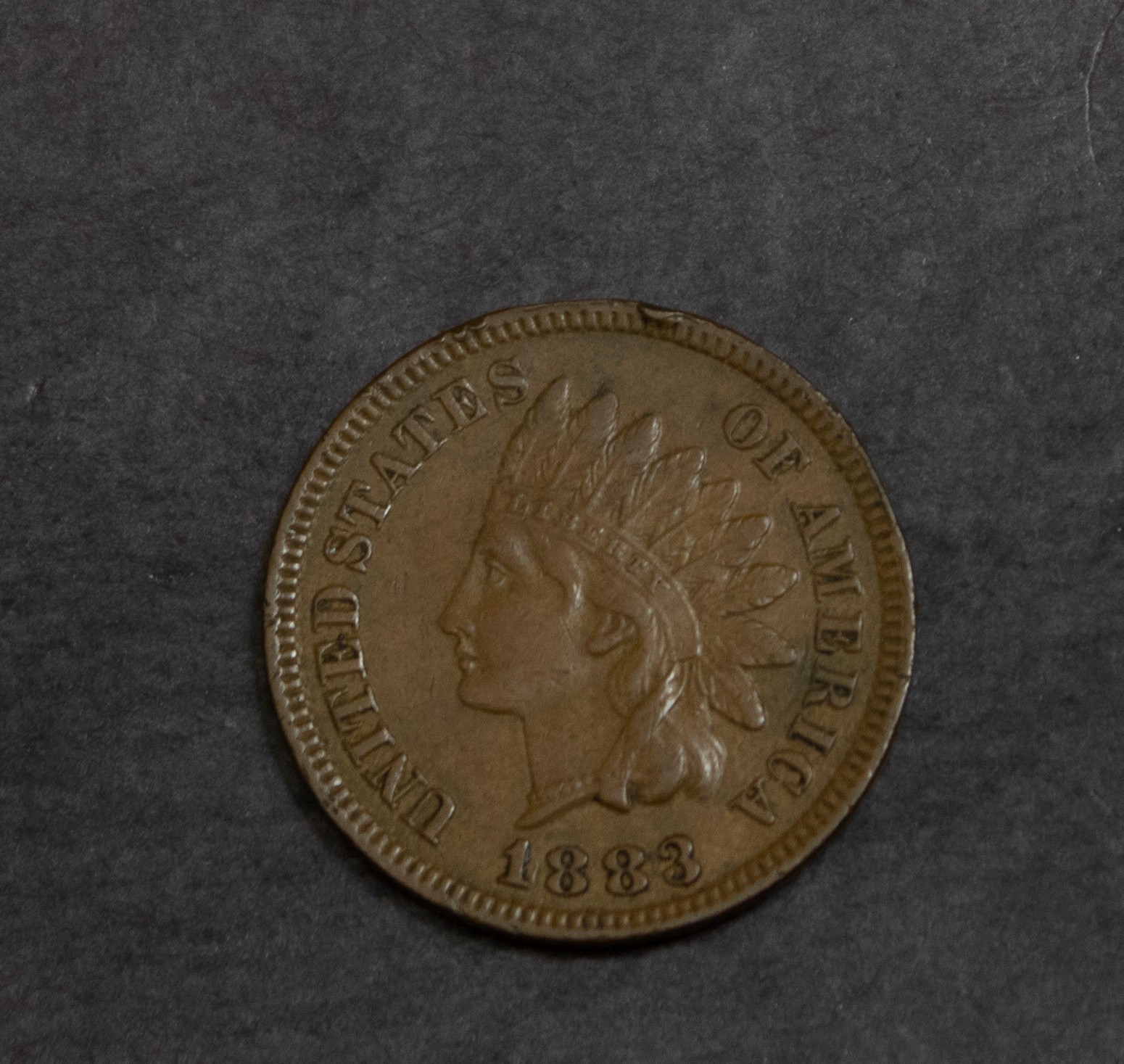 1883  Indian Cent Choice XF  Lot 5503