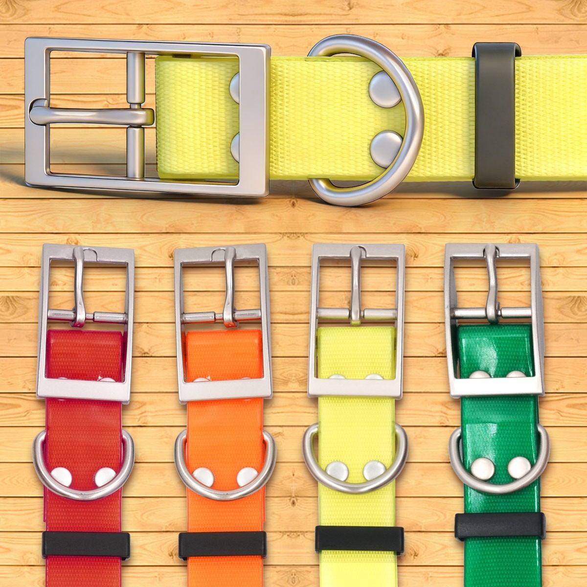 Waterproof D-buckle Nylon Dog Collar Strap for Garmin DC50 T5 TT10 TT15 T20 TT25
