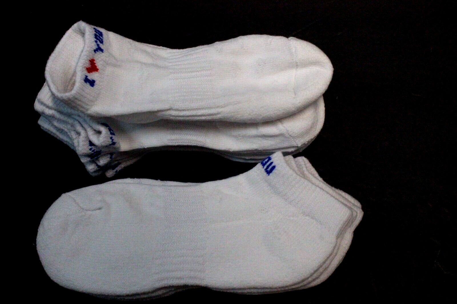 6 Pair's Women's Low Ankle Cotton Socks White Sports Arch SUPPORT shoe 4-6 LOVE