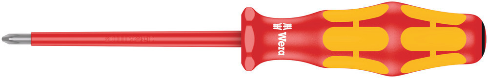 Wera 006160, 165 i PZ VDE Insulated Screwdriver For Pozidriv Screws,PZ 0x80mm
