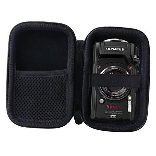 Hard Carrying Case for Olympus Tough TG-7/TG-6/ TG-5/TG-4 Storage case, Black