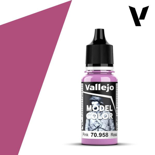 18 ML Pink Model Color Paint Bottle Vallejo 70958 Hobby Paint