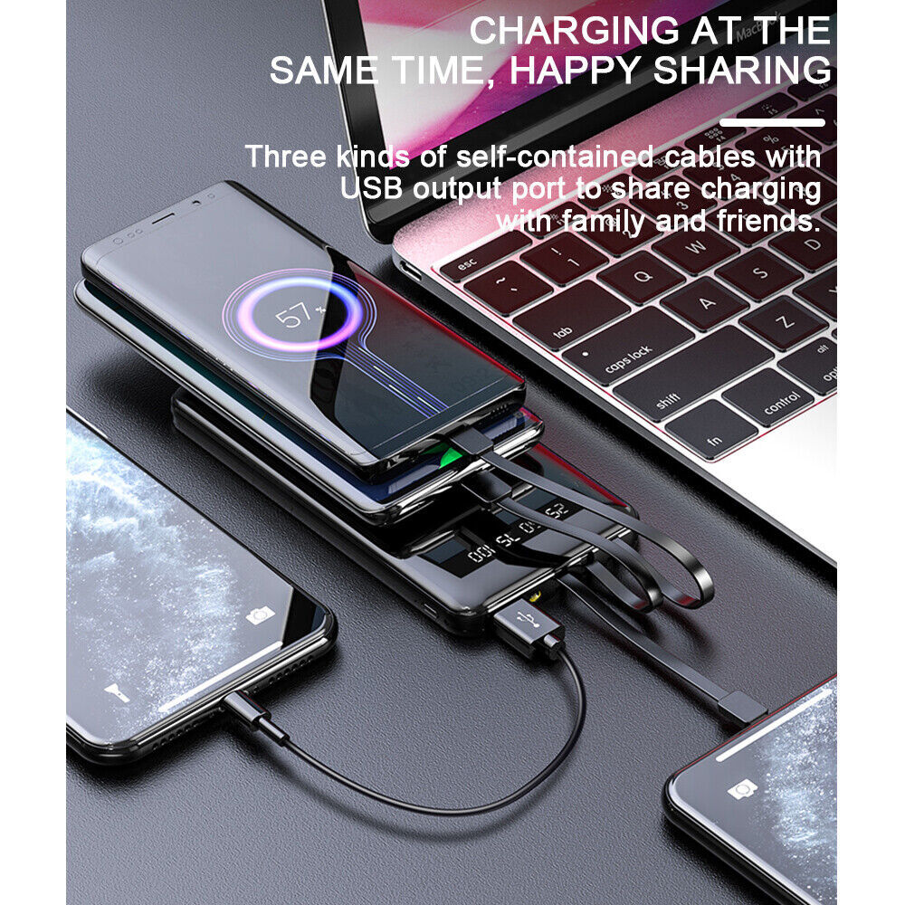 USB Power Bank 9000000mAh Backup External Battery Pack Charger for Cell Phone