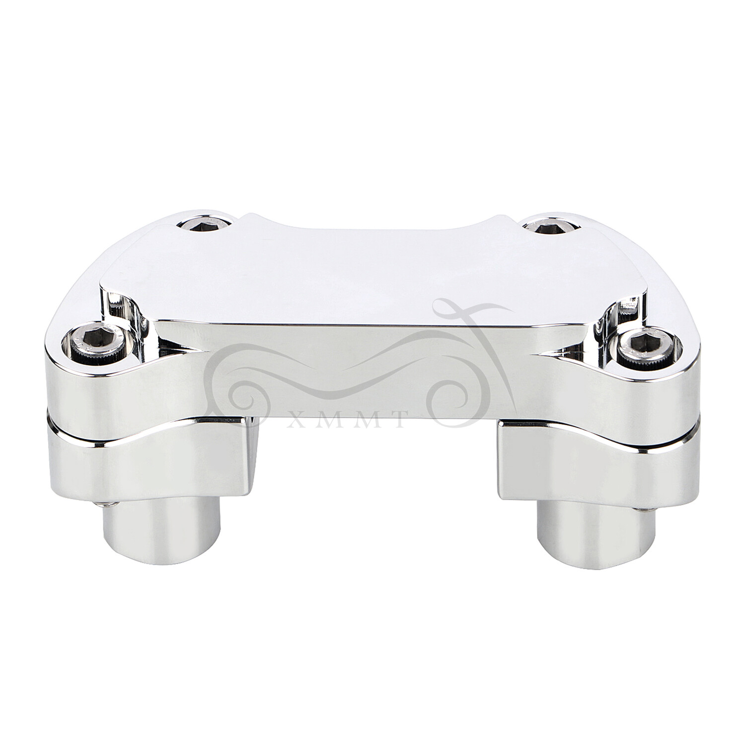 Chrome 1.7" Handlebar Risers Top Clamp For Harley Fat Boy Heritage Softail FLSTC
