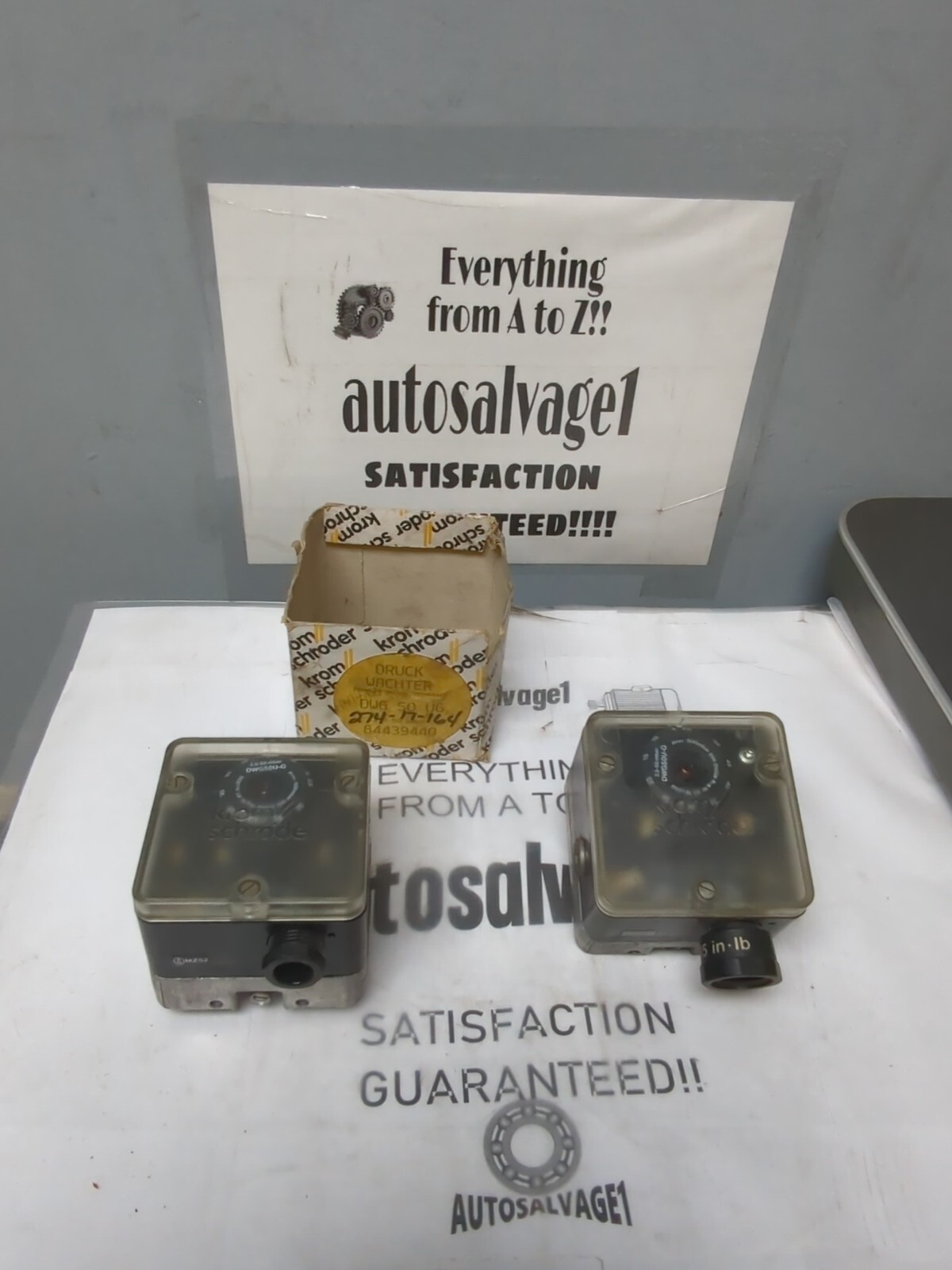 KROM SCHRODER,DWG50U-G,PRESSURE SWITCH LOT OF 2 NOS