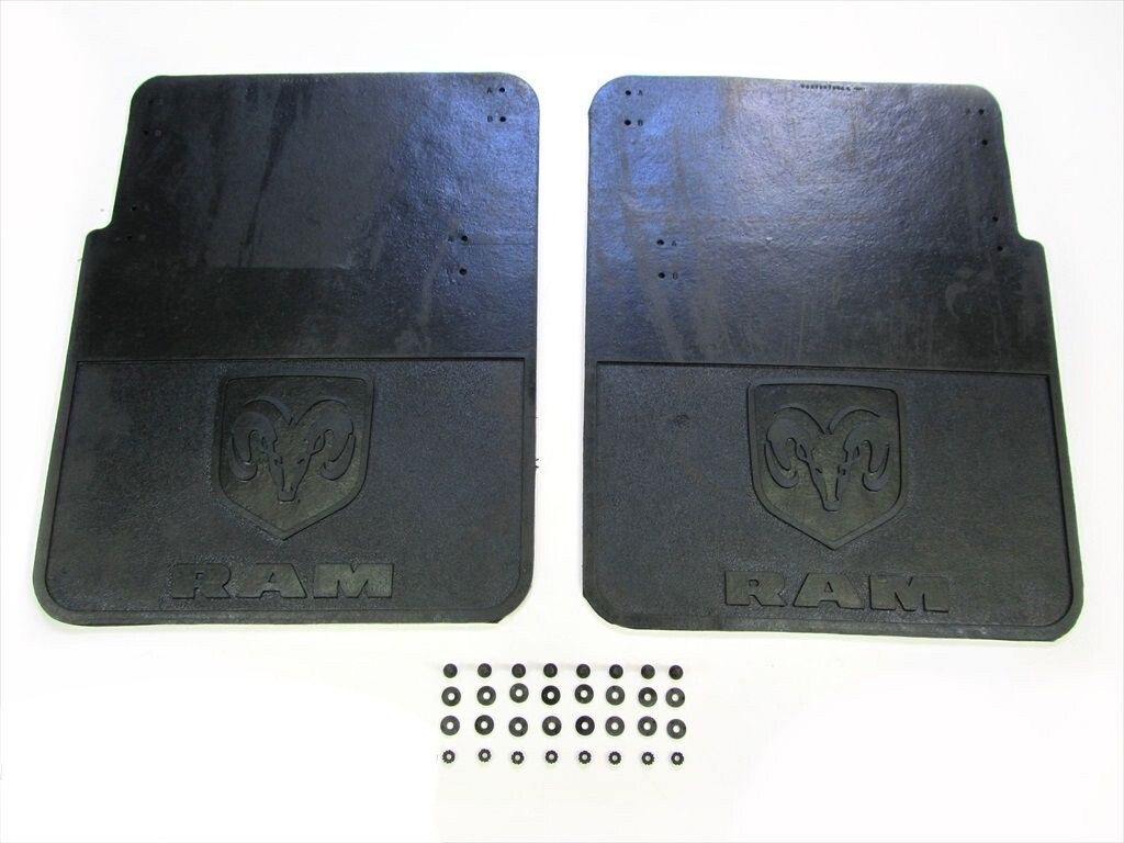 DODGE RAM 2500 3500 DUALLY HEAVY Duty Rubber Rear Mud Flaps BRAND NEW OEM MOPAR