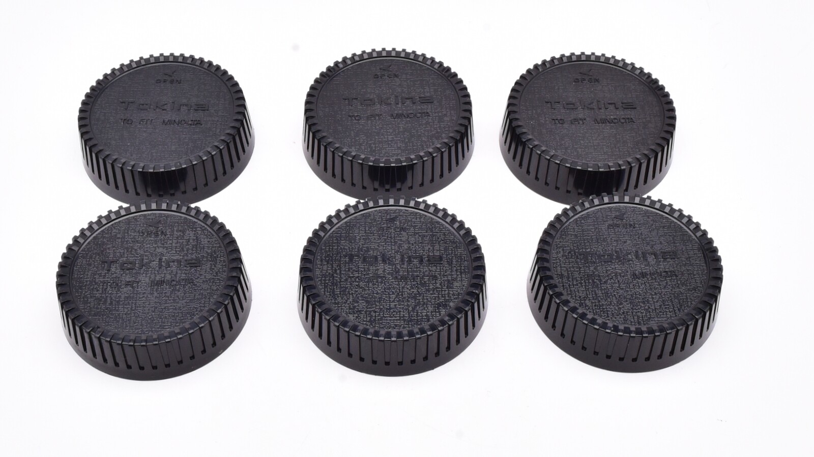Tokina for Minolta MD Mount Rear Lens Cap Lot Qty-6  (T2001)