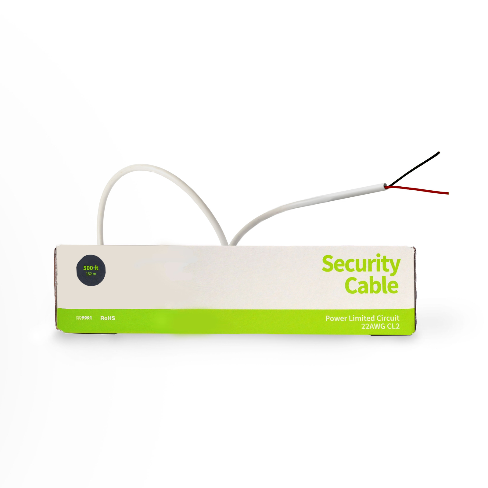Security Wire Burglar Alarm 22/2 Cable 500FT Stranded White 500'