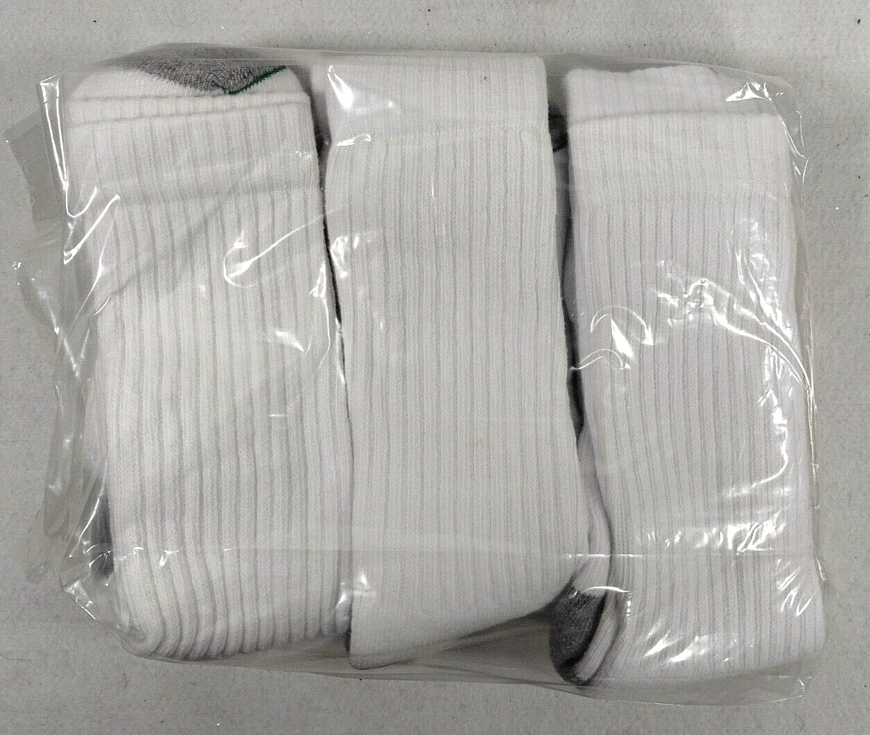 Burlington Men's Comfort Athletic Crew Thick Socks 6 pairs (Large 6-12) White