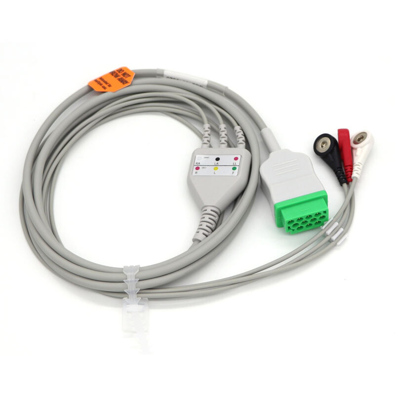 11 pin 3 Leads ECG EKG one-piece ECG Cable Fit For GE-marqutte , Dash PRO 3000
