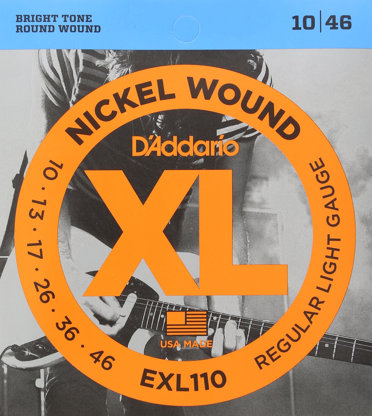 D'Addario EXL110 XL Regular Light Electric Strings (10-46)