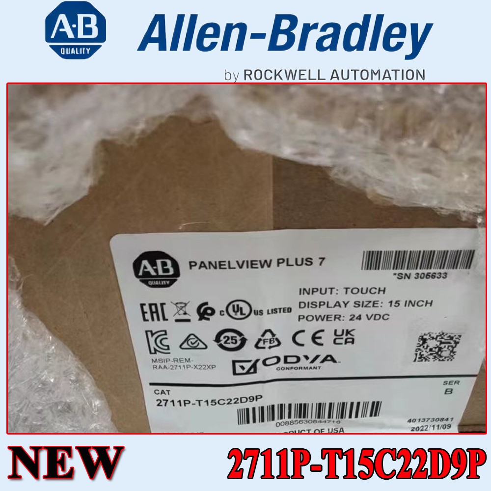2711P-T15C22D9P NEW AB PanelView Plus 7 Graphic Terminal 2711P-T15C22D9P