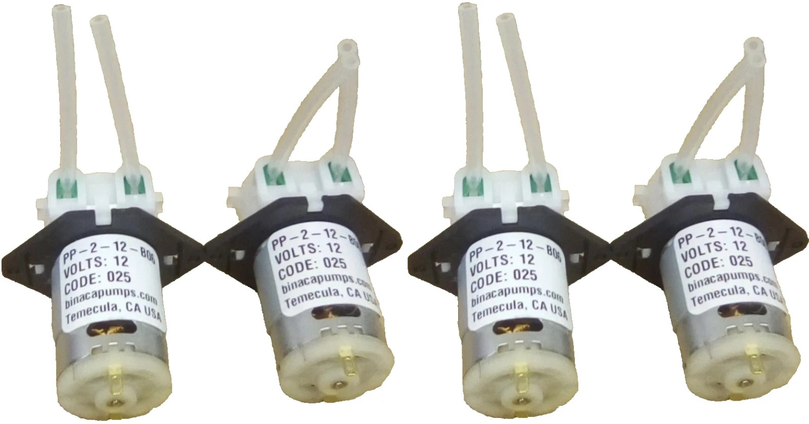 Qty (4) Binaca / INTLLAB 12V DC DIY Peristaltic Liquid Pump for Aquarium Lab