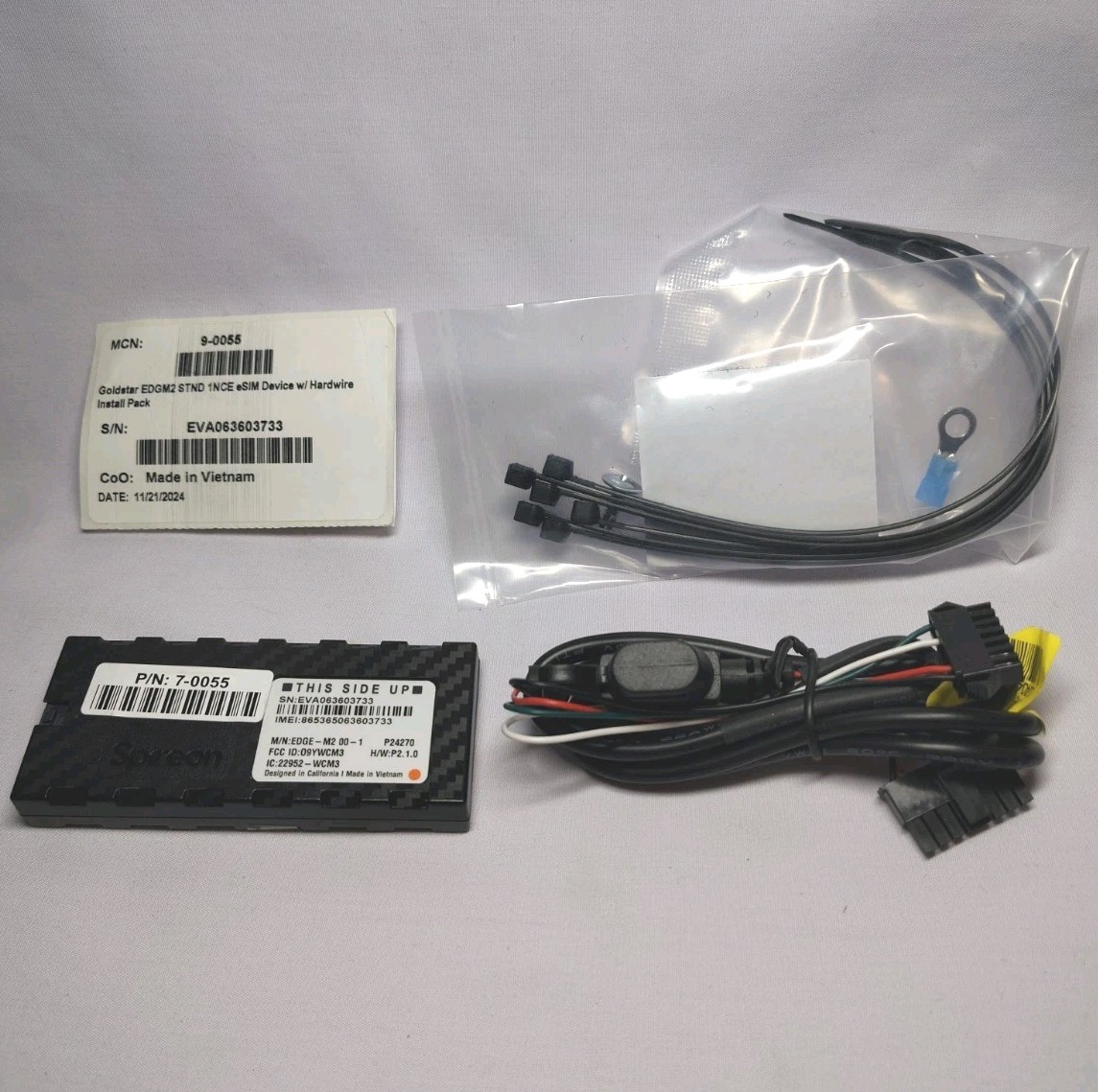 Spireon Goldstar Edge M2 GPS/Tracker P/N: 7-0050  P24270 W/ Hardware