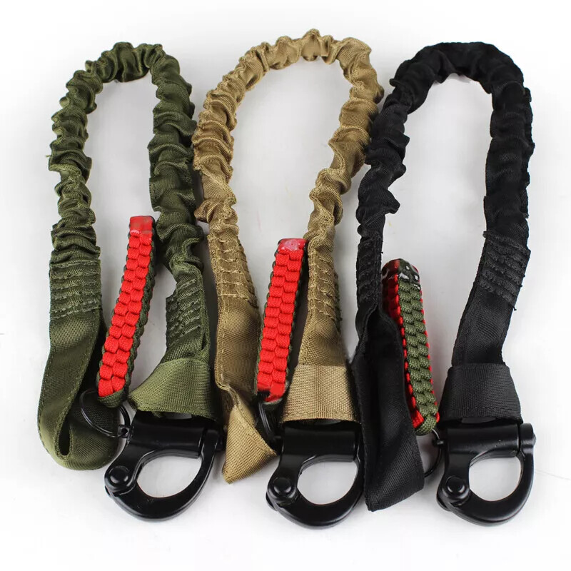 Tactically Stretchable Safety Lanyard Adjustable Quick Release Safety Lanyard US