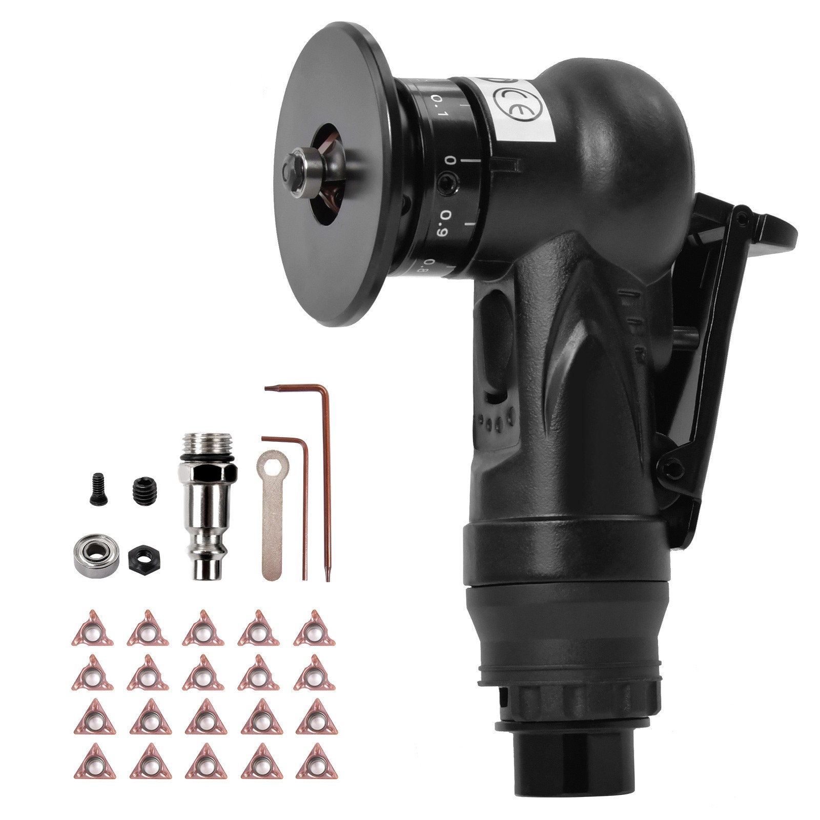 Pneumatic Chamfering Tool, Air Chamfer Tool with 10 C-Angle & 10 R-Angle Blades
