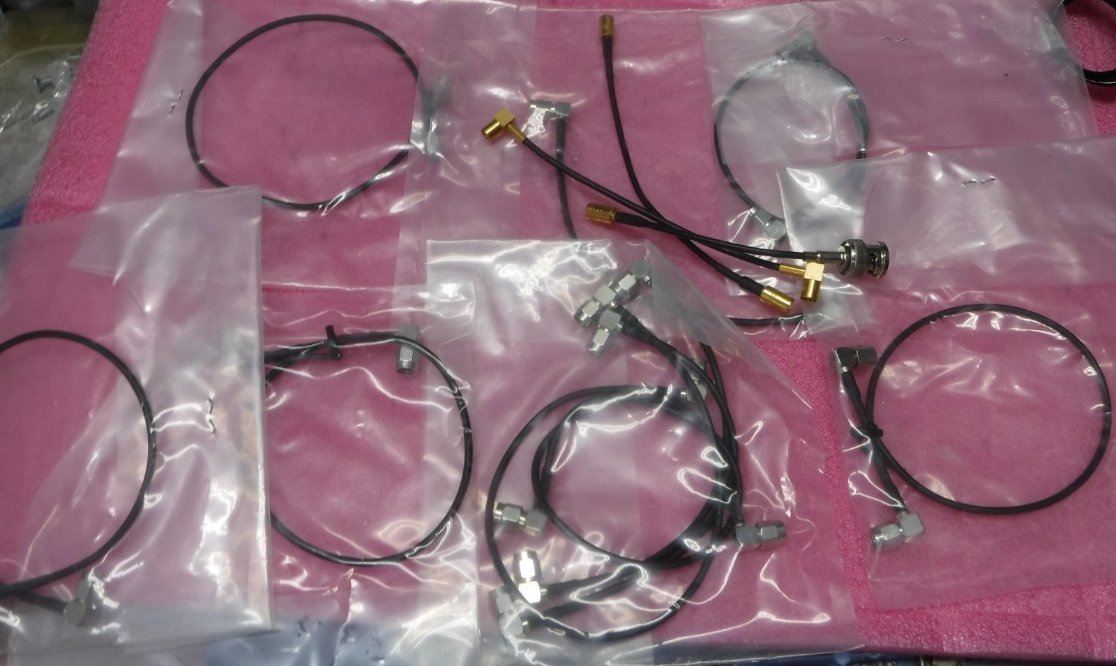 MIXED LOT OF SMA JUMPER CABLES    FREE SHIPPING
