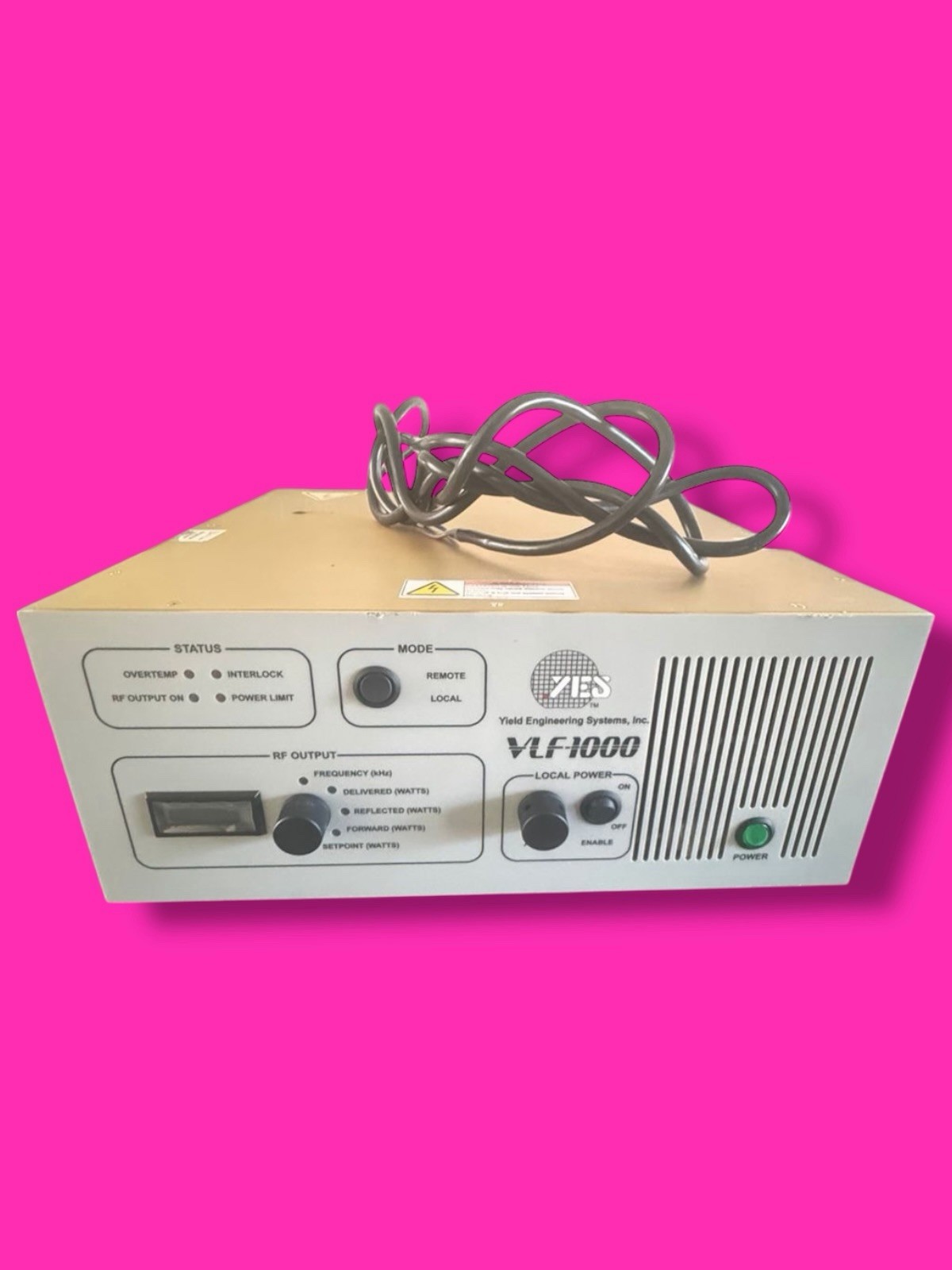 Comdel YES VLF1000 RF Generator  READ