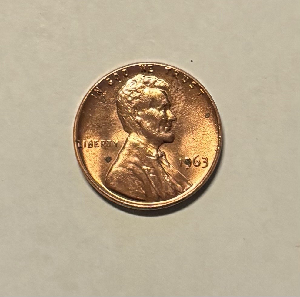 US Coins  1963-P Lincoln Cent AU