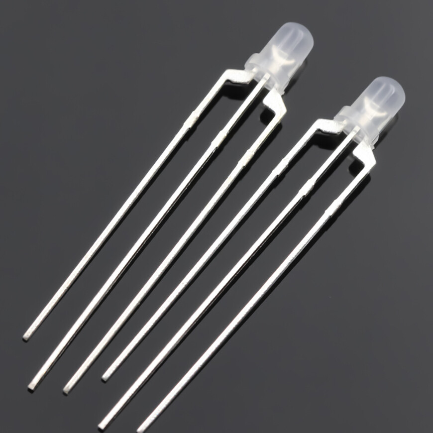 3mm LED Bi Colour Red & Green Diffused Common Anode 3 Pin LED Emitting Diode