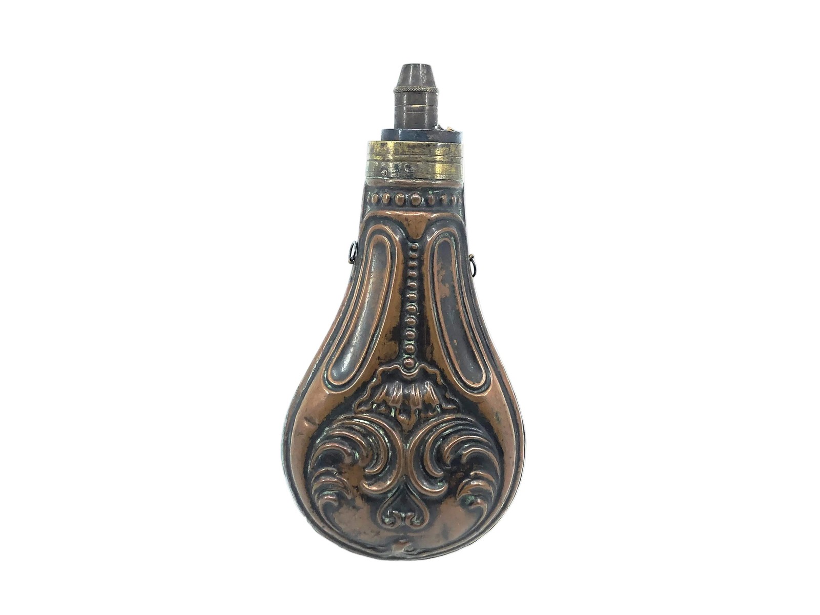 G & JW. Hawksley Sheffield Powder Flask